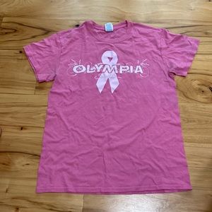 Olympia Breast Cancer awareness shirt S